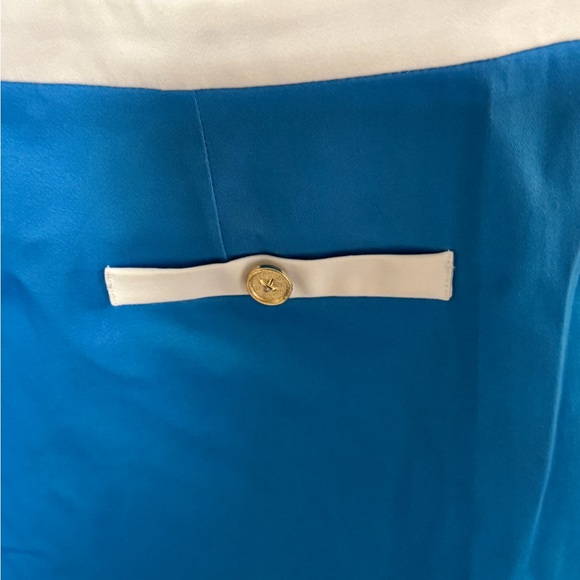 Charter Club Blue dress with White Trim- NWOT - Picture 3 of 7